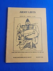 Listas del ejército libro uno: 3000 aC -- 75 - AD agosto 1981 - Imagen 1 de 2