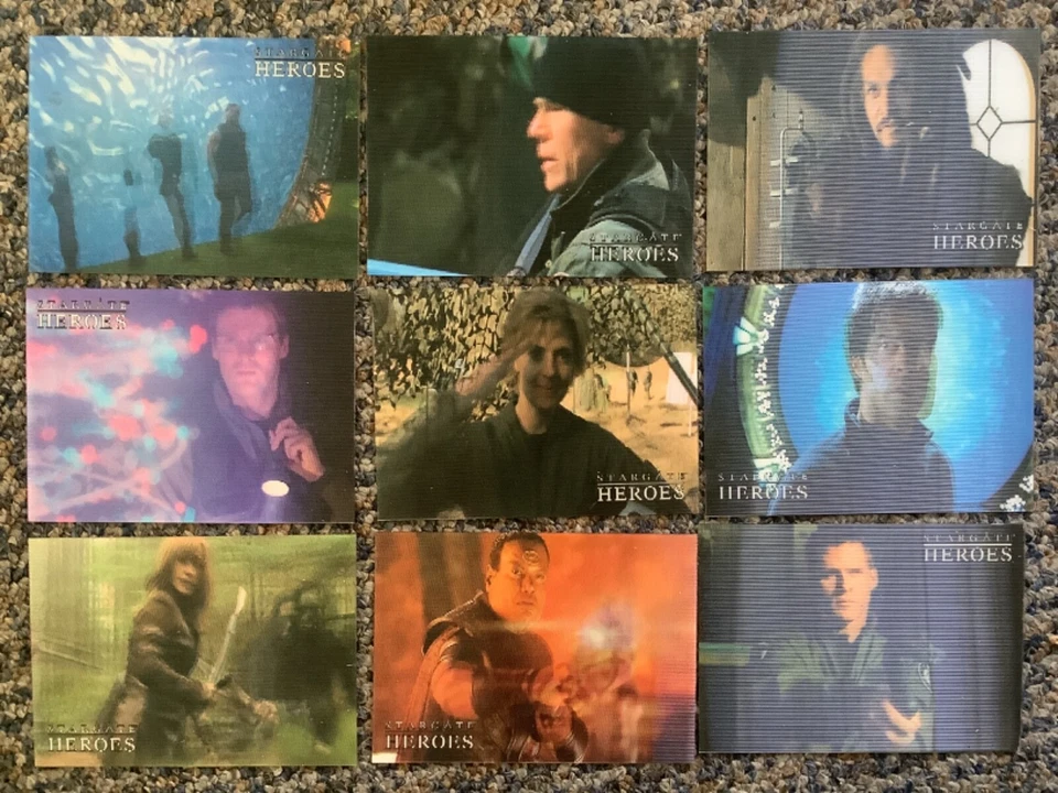 STARGATE HEROES IN MOTION L1-L9 LENTICULAR CHASE CARD SET RITTENHOUSE 2009 - Image 1 of 1