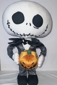 Disney 21" Jack Skellington Door Greeter w Pumpkin Nightmare Before Christmas - Picture 1 of 6