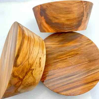 BUCKLEY SHOP WORKS 3 SWEET GUM BOWL BLANKS, 8"X3", BULK LISTING, WOOD LATHE TURNING BLANK, BLOCK