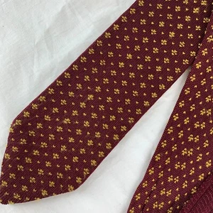 The Territory Ahead Silk Knit Necktie Maroon Birds Eye Tie Excellent Gift - Picture 1 of 14
