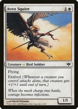 Magic MTG Tradingcard Conflux 2009 Aven Squire 3/145