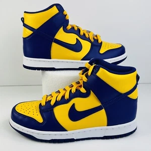 NIKE DUNK HIGH (GS) COURT PURPLE "LAKERS" DZ4454-500 SIZE 5 /WOMEN'S SIZE 6.5 - Picture 1 of 11