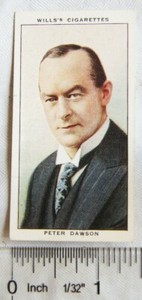 1934 Wills Radio Celebrities No. 20 Peter Dawson
