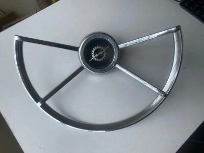 1961 1962 1963 1964 Ford Truck Pick Up F100 F250 Deluxe Steering Wheel Horn Ring - Image 1 of 4