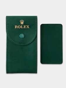 Genuine Rolex Green Service Travel Watch Pouch Case 
