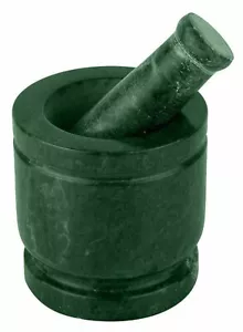 Green Marble Mortar and Pestle set Spice Mixer Set - 4 inches UK - Picture 1 of 4