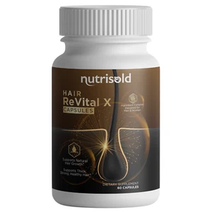 Hair ReVital X Supports Natural Hair Growth 1 Bottle 60 Capsules - Picture 1 of 4