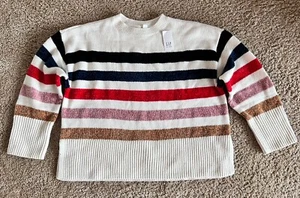 Gap Kids Size L Cotton Blend Striped Sweater - Picture 1 of 3