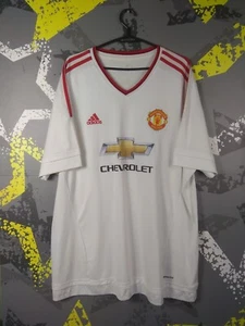 Manchester United Jersey Away football shirt 2015 - 2016 Adidas Men 2XL ig93 - Picture 1 of 12
