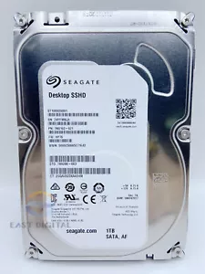 Seagate 1TB ST1000DX001 SSHD SATA 6GB/s 64MB 3.5" SSD Hybrid Hard Drive New - Picture 1 of 5