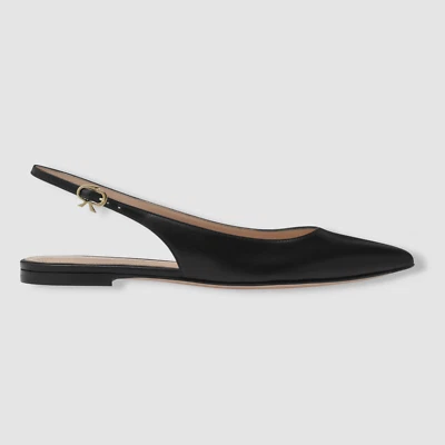 $775 Zapatos planos Gianvito Rossi para mujer con cinta negra talla EU 35/US 5 Foto 1 de 4