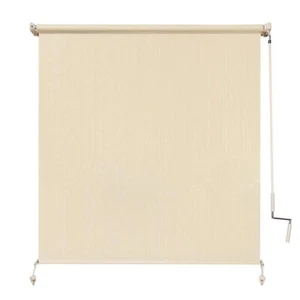 UV Blocking Fade Resistant Fabric Exterior Roller Shade 48 in. W x 72 in. L - Picture 1 of 8