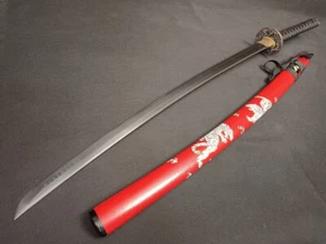 Handgefertigtes echtes Schwert T10 mit Ton gehärtetes japanisches Samurai Katana kampfbereit - Bild 1 von 12