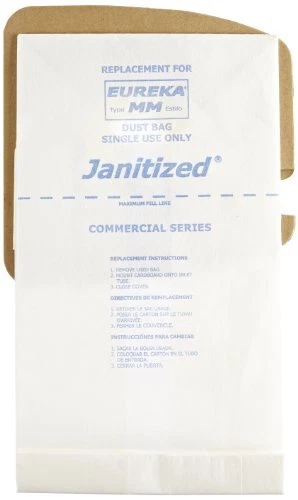 Janitized JAN-EUMM(10) Premium Replacement Commercial Vacuum Paper Bag for Eurek - Image 1 of 1