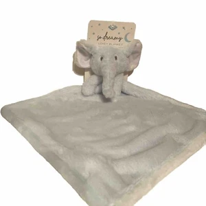 Lovey Blue Elephant Plush Security Blanket Soft 15" X 15” So Dreamy NWT - Bild 1 von 4