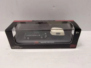 Coche de juguete fundido a presión Malibu Collectables verde JAGUAR MK11 CON REMOLQUE CARAVANA #6009 - Imagen 1 de 11