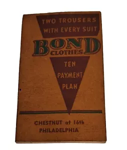 Libro vintage de trajes y ropa para hombre Bond's Philadelphia PA de fácil pago - Imagen 1 de 4