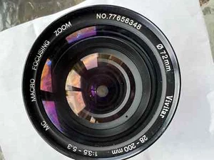 VIVITAR 28-200mm f/3.5-5.3 MC Macro Focusing Zoom Camera Lens Minolta - Picture 1 of 5