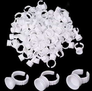 1000 Pigment Rings Tattoo Ink Cup Makeup Ring Glue Holder Permanent Microblading - Picture 1 of 4