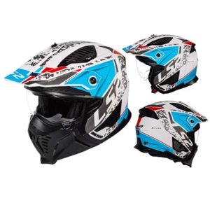 LS2 Helmets Open Face Vintage Drifter Helmet with Removeable Chin - Picture 1 of 18