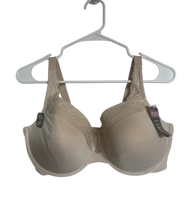 NWT OLGA Underwire Bra 42 D Cloud 9  Lift Pads Super Soft Lace Comfort GF7961A - Image 1 of 4