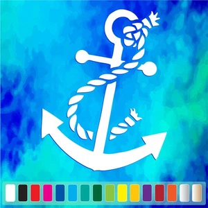 ANCHOR cut vinyl decal #2 car truck window sticker Refuse to Sink Boat Anchor - Picture 1 of 2