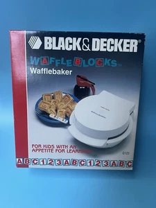 Vintage Black & Decker Waffelblöcke Waffelbäcker Modell G123 - nie benutzt LESEN - Bild 1 von 12