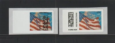 US Computer Vended Stamps: CVP91, 2014 Forever Flag: INVERT ERROR & Normal! MNH - Image 1 of 2