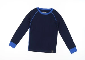 Mountain Warehouse Jungen blau Merinowolle T-Shirt 9-10Y - Bild 1 von 12