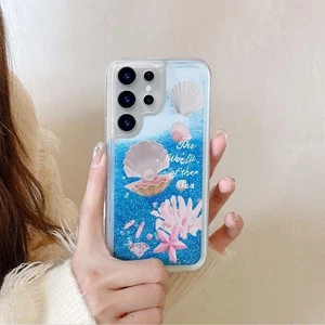 For Various Phone Quicksand Diamond Shell Case Liquid Glitter Back Cover Flash - Picture 1 of 14