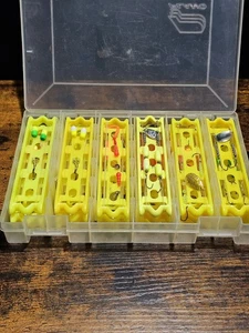 36tlg Eisangeln Köder Haken Set Vorfächer Fertig 2go Zander und Barsch Weißfisch - Bild 1 von 5