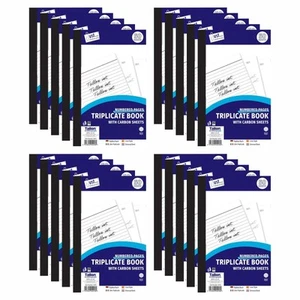 36 x Libro triplicado recibos facturas facturas copia al carbono 50 páginas numeradas A5 - Imagen 1 de 10