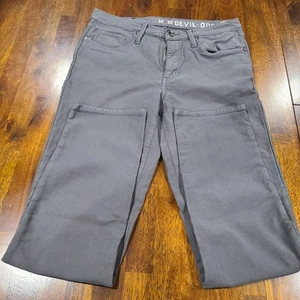 Devil-Dog Latzhose Hose Herren Größe 30x30 grau Slim Straight Stretch Freizeit - Bild 1 von 8