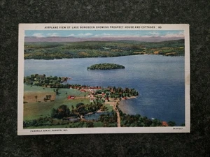 Lake Bomosee VT-Vermont, Aerial, Green Mountains, Antique Vintage Postcard - Picture 1 of 2