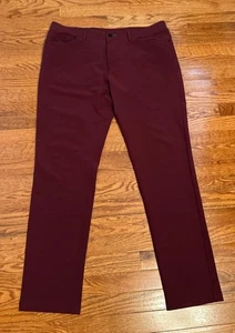 Pantalones de trabajo Public Rec Performance para hombre 38x32 borgoña chinos de golf elásticos - Imagen 1 de 7