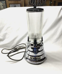 Vtg Waring Blender Deluxe Model 702A Chrome Beehive w/ Ribbed Clover Pyrex Glass - Picture 1 of 16