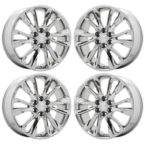 21" Buick Enclave Bright Chrome Wheels Rims Factory OEM set - Picture 1 of 8