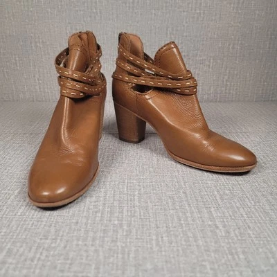 Frye Naomi Botines Mujer Cuero Talla 7 Marrón Whisky Zapatos Foto 1 de 4