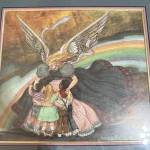 BOB HALLOWAY Guardian Angel & Children Signed Numbered Print 603/900 - Picture 1 of 3