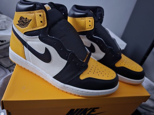(UK 9) Jordan 1 Retro OG punta gialla alta (taxi)