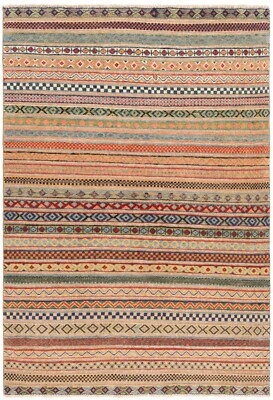 Kelim Relief Handgewebter Perserteppich 179x117 cm-Orient,Kilim,carpet,Rug,Beige - Bild 1 von 4
