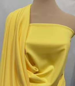 SCUBA EGG YELLOW 58" BTY.. 2 WAY STRETCH . PANTS, JUMPSUITS, HEADBANDS - Picture 1 of 4