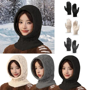 Beanie and Gloves for Women Elastic Women Winter Gloves Beanie Hat Glove Set fun - Picture 1 of 7