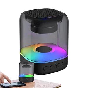 Portable Travel Speaker Colorful RGB Lights Outdoor Gathering Music elegance - Picture 1 of 9