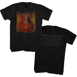 Camiseta para hombre Eric Clapton Gibson Les Paul London Tour mayo 2011 rock y blues - Imagen 1 de 4