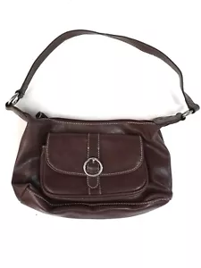 Bolso de mano vintage de cuero marrón Amanda Smith - Imagen 1 de 4