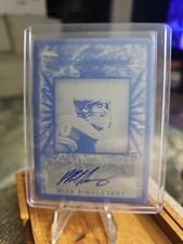 1/1 - Mike Singletary 2022 Leaf In The Game Used Black Plate Auto Distinguished