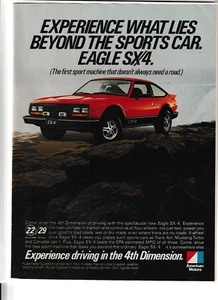 Anuncio de revista AMC American Motors Eagle SX/4 1981 "Experimenta lo que hay más allá..." - Imagen 1 de 1