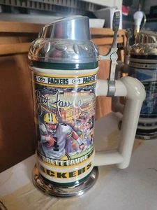 Brett Favre Danbury Mint Green Bay Packers collectors stein - Picture 1 of 5